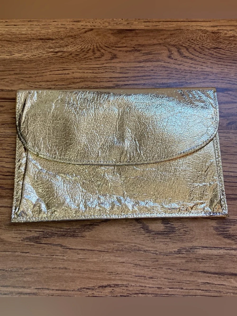 Vintage Baronet Goldtone “Foil” Fold Wallet
